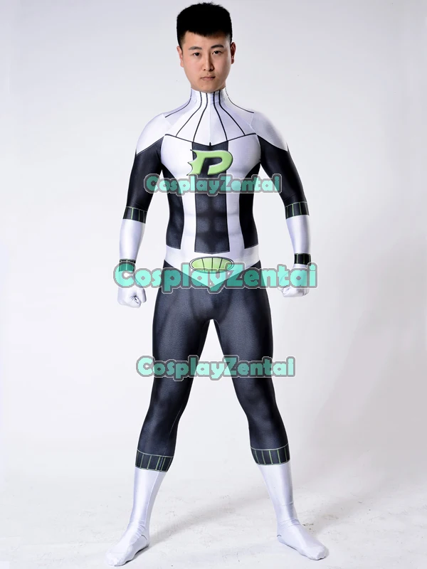 Костюм для косплея Danny Phantom Superherp 3D принт спандекс зентай костюм на Хэллоуин
