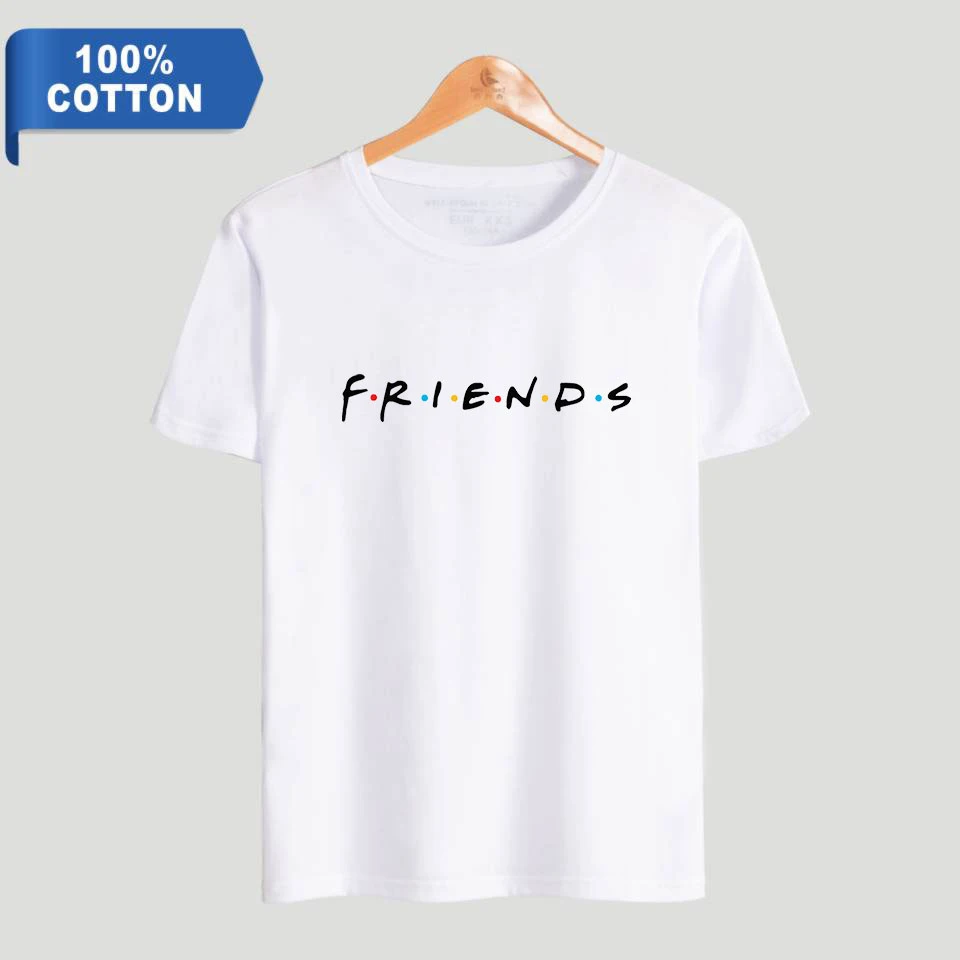 Футболка с надписью Friends Ill Be туда для вас футболка ТВ игр в стиле Харадзюку