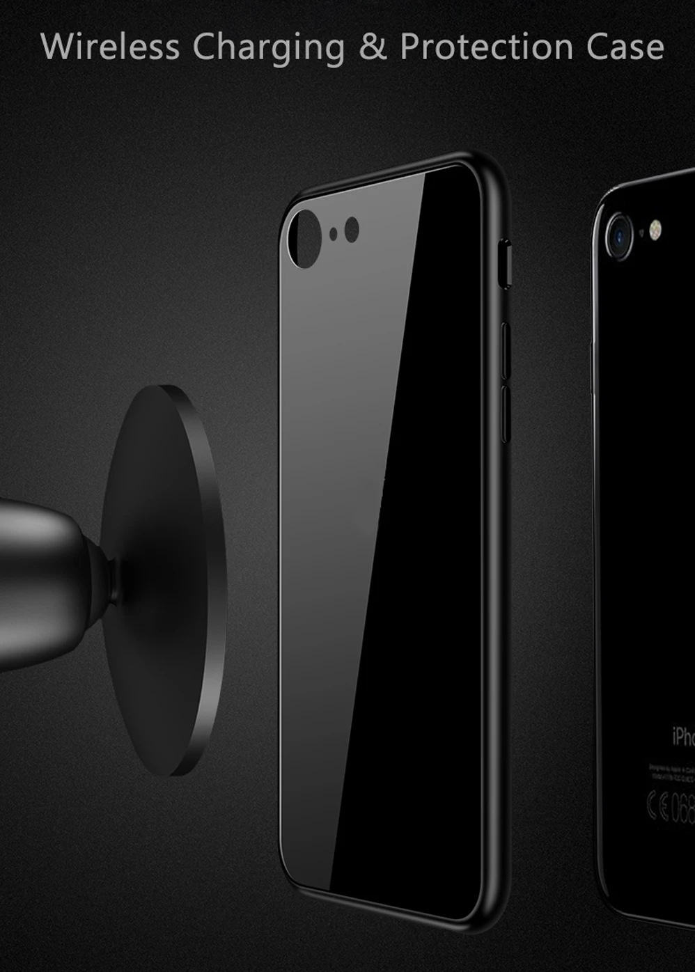 QI беспроводной зарядный Чехол-приемник для IPhone 6, 6 Plus, 6 S, 6S Plus, 7, 7 Plus, IPhone, беспроводной приемник, ремонт, QI зарядное устройство, чехол-приемник