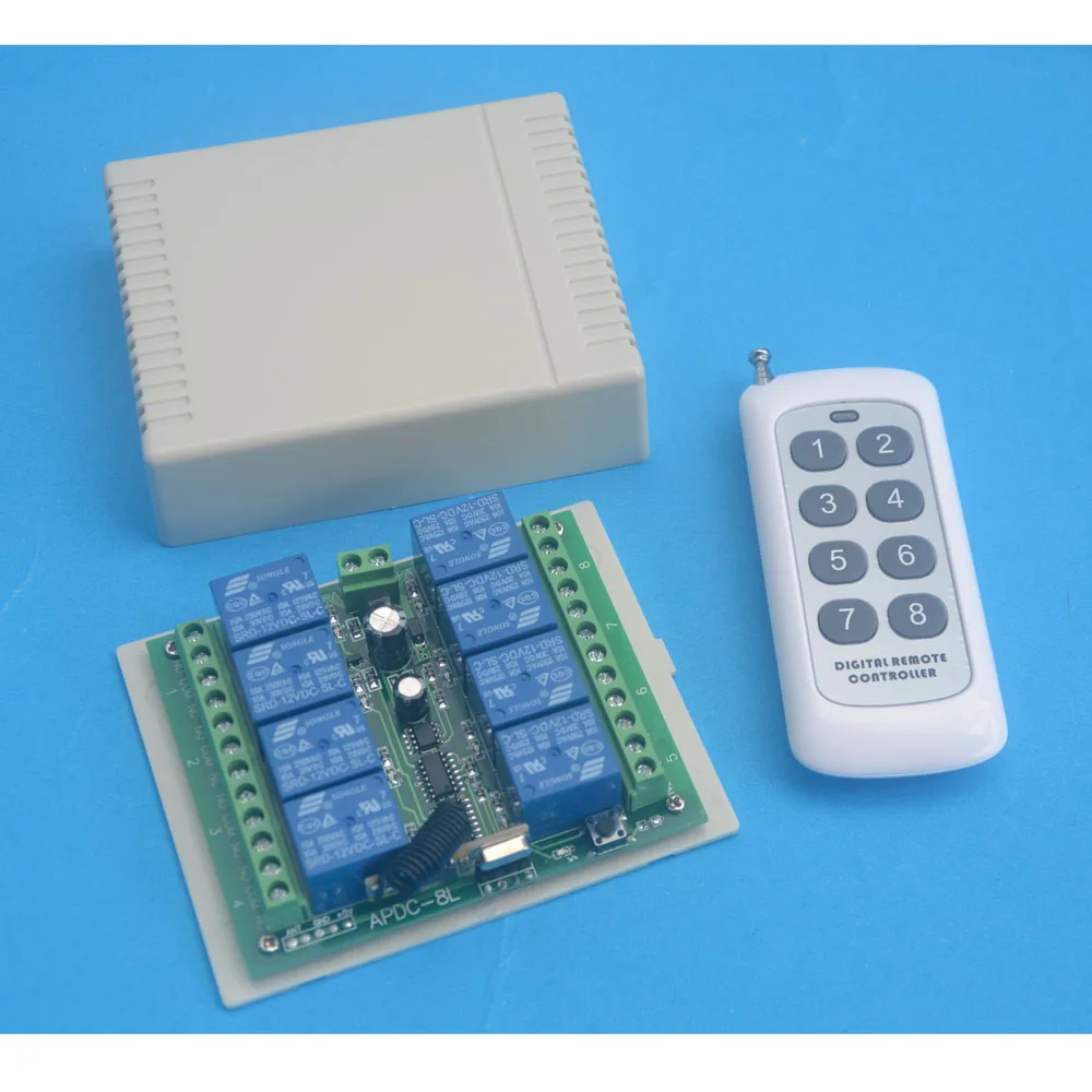 Радиочастотный пульт дистанционного управления с системой 8-канальный