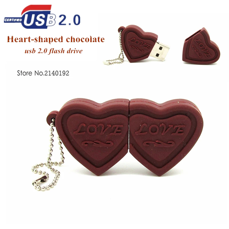 USB-флеш-накопитель в форме сердца 8-32 Гб | Компьютеры и офис