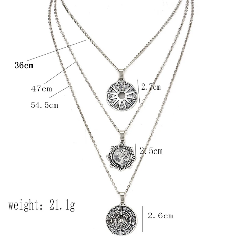 Винтажное многослойное ожерелье из рога до ключиц чокер в форме полумесяца Ретро