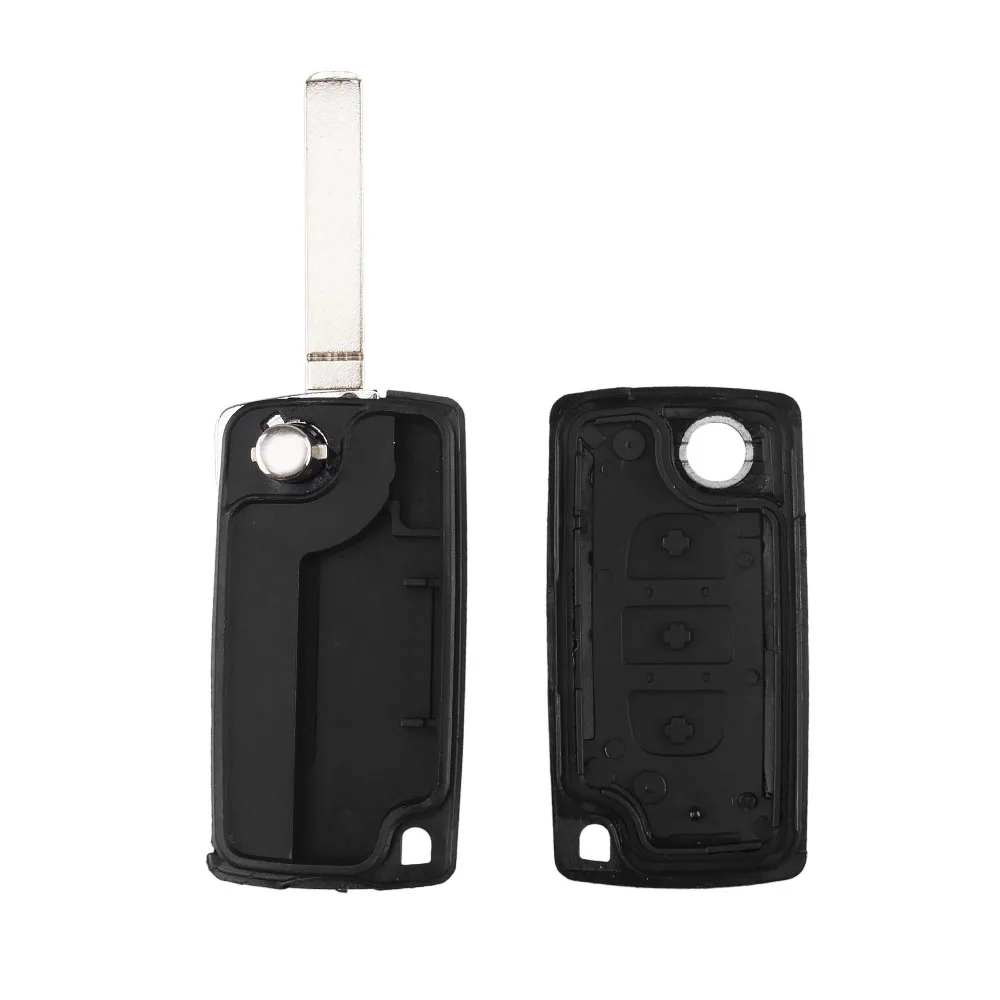 KEYYOU для Citroen C1 C2 C3 C4 C5 C6 C8 3 кнопки флип чехол дистанционного ключа от машины Fob VA2 HU83