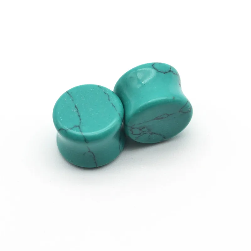 Затычки для ушей с коническим манометром расширитель Носилки зеленый камень