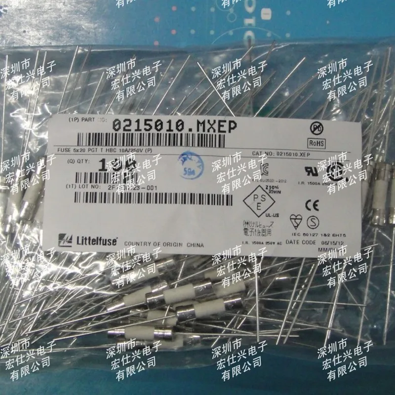 Electronic Component ceramic fuse T10AH250VP T10A 5 * 20 Leaded slow off delay Free shipping | Обустройство дома