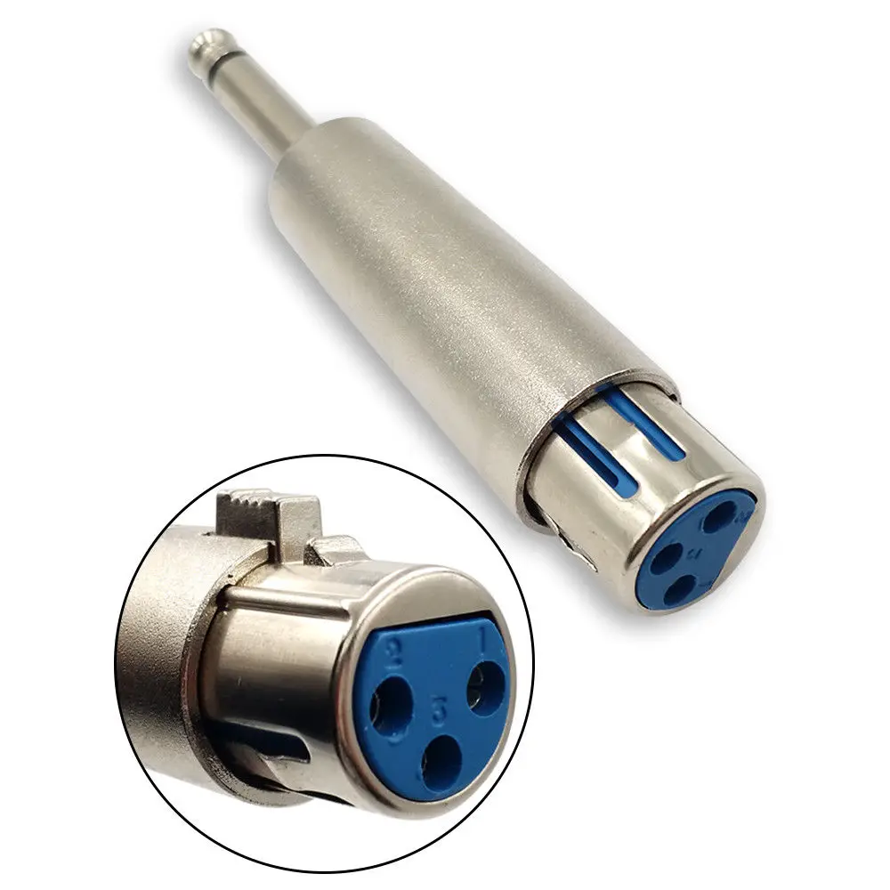 Danspeed 1 шт. 6.35 мм 1/4 &quotштекер для 3Pin XLR Гнездо аудио адаптер микрофона|plug male|plug 6.35mmplug