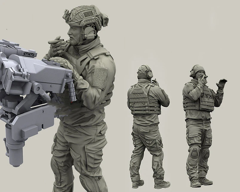 1/35 в сборе Набор фигурок из смолы солдат США 1 фигурка | Игрушки и хобби