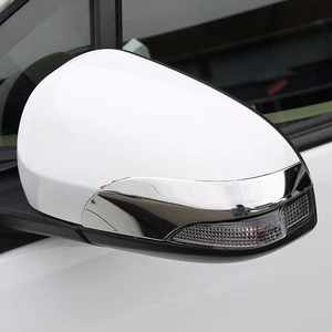 2 шт. SUS304 нержавеющая сталь зеркало заднего вида, боковая отделка для Toyota Prius C NHP10 Aqua