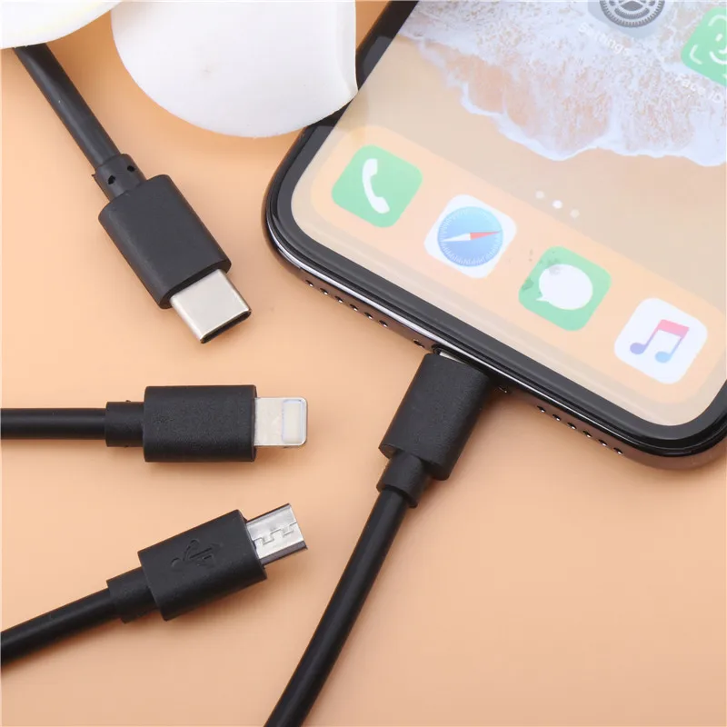15 см микро USB кабель Type c для быстрой зарядки передачи и синхронизации данных 8Pin