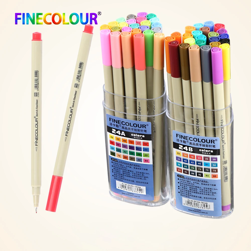 Finecolour Colorful Micro Line Posca Sharpie Paint Marker Pen Drawing Pigment
