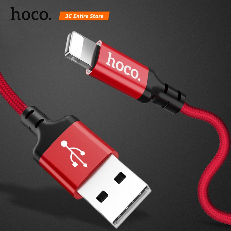 HOCO USB кабель для iPhone X 8 7 6 5 6s Быстрая зарядка передачи данных XS Max XR iPad кабели