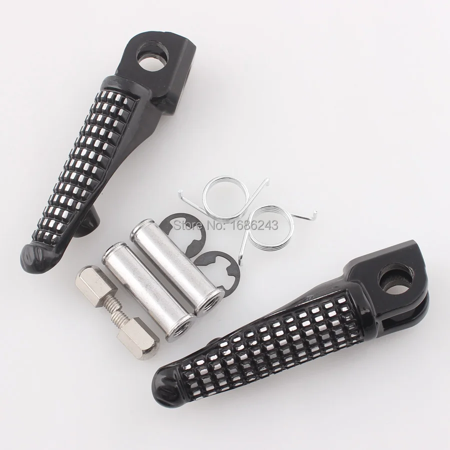 Черные передние колышки для ног Подножка Kawasaki NINJA ZX6R ZX636 Ninja 650R EX650 250R EX250 ZZR1400 ZX14 ZX-14