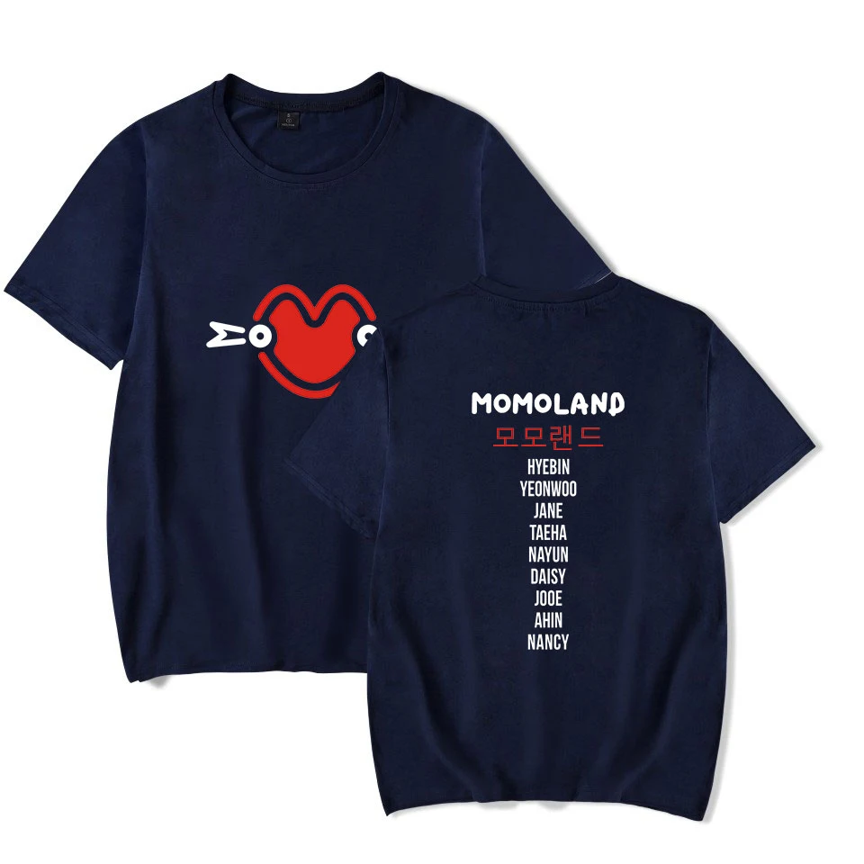 Модные мужские и женские футболки LUCKYFRIDAYF MOMOLAND Kpop в стиле хип хоп Повседневная
