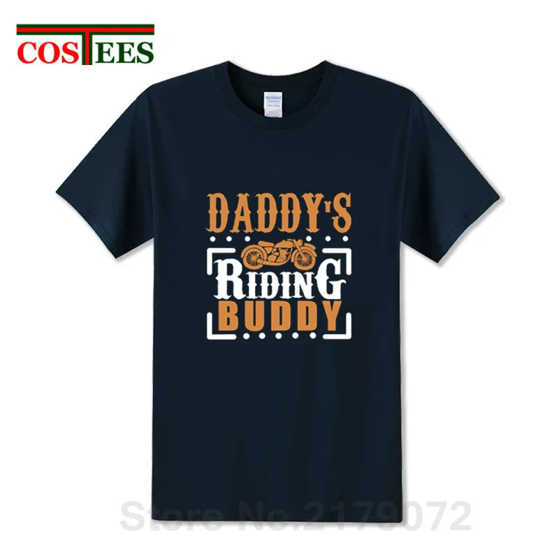 Винтажная Мужская футболка с надписью Daddy's Riding buddy С Днем Рождения лучший