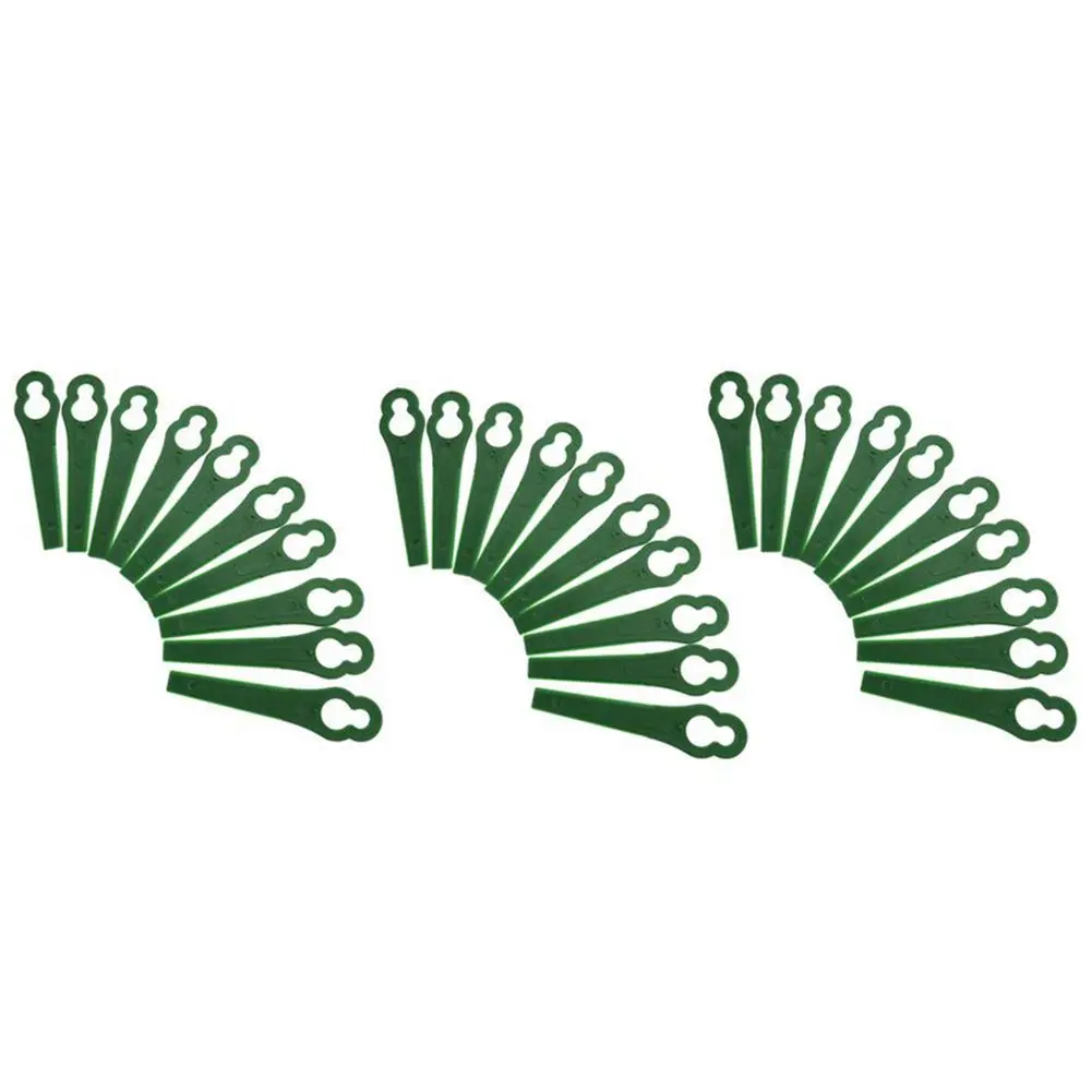 100 Plastic Lawnmower Strimmer Trimmer Blade Green For Bosch ART23 Accutrim power tool accessory | Инструменты