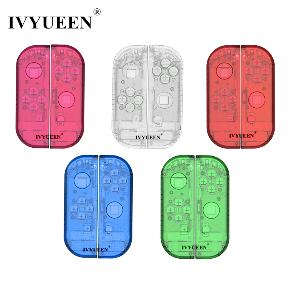IVYUEEN для Joy-con прозрачный корпус для Kind Switch NS JoyCon контроллер DIY замена корпуса оболочка правый левый чехол