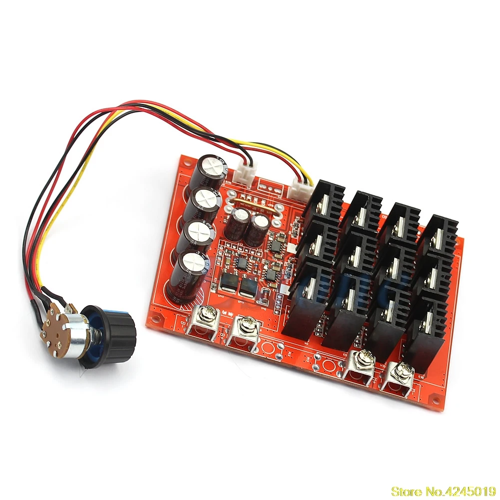 Высокое качество DC 10-50V 60A регулятор скорости двигателя ШИМ HHO RC контрольный Лер 3000W MAX 12V 24V 48V