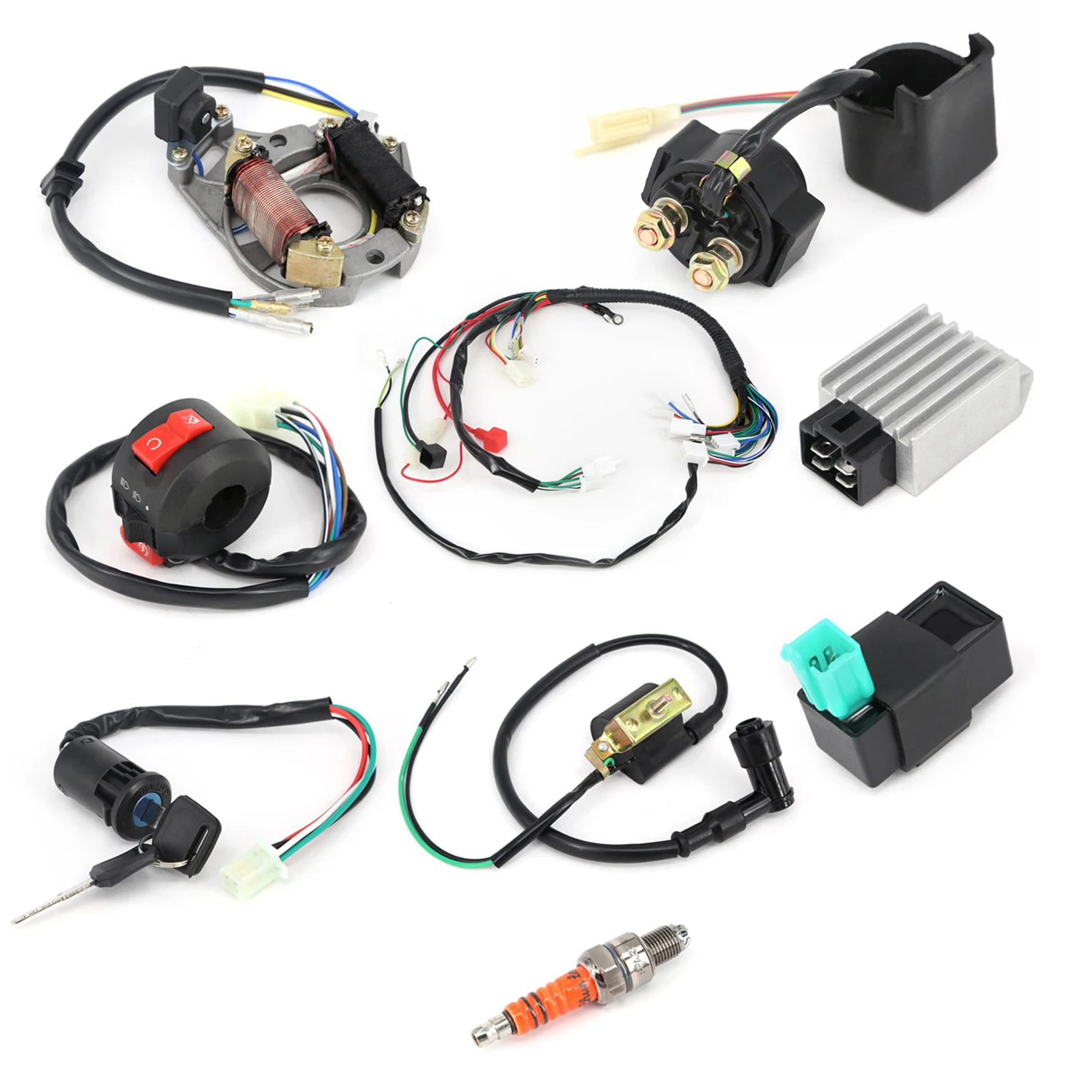 50 70 90 110 125CC CDI жгут проводов монтажный комплект проводов ATV Электрический старт Quad высокое качество CDI жгут проводов монтажный комплект