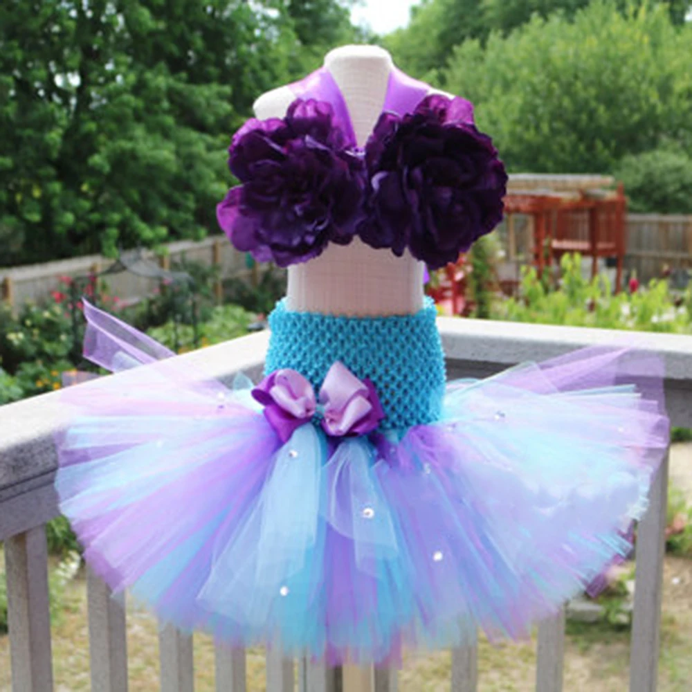 Детское платье-пачка с юбкой-годе цветами | Тематическая одежда и униформа