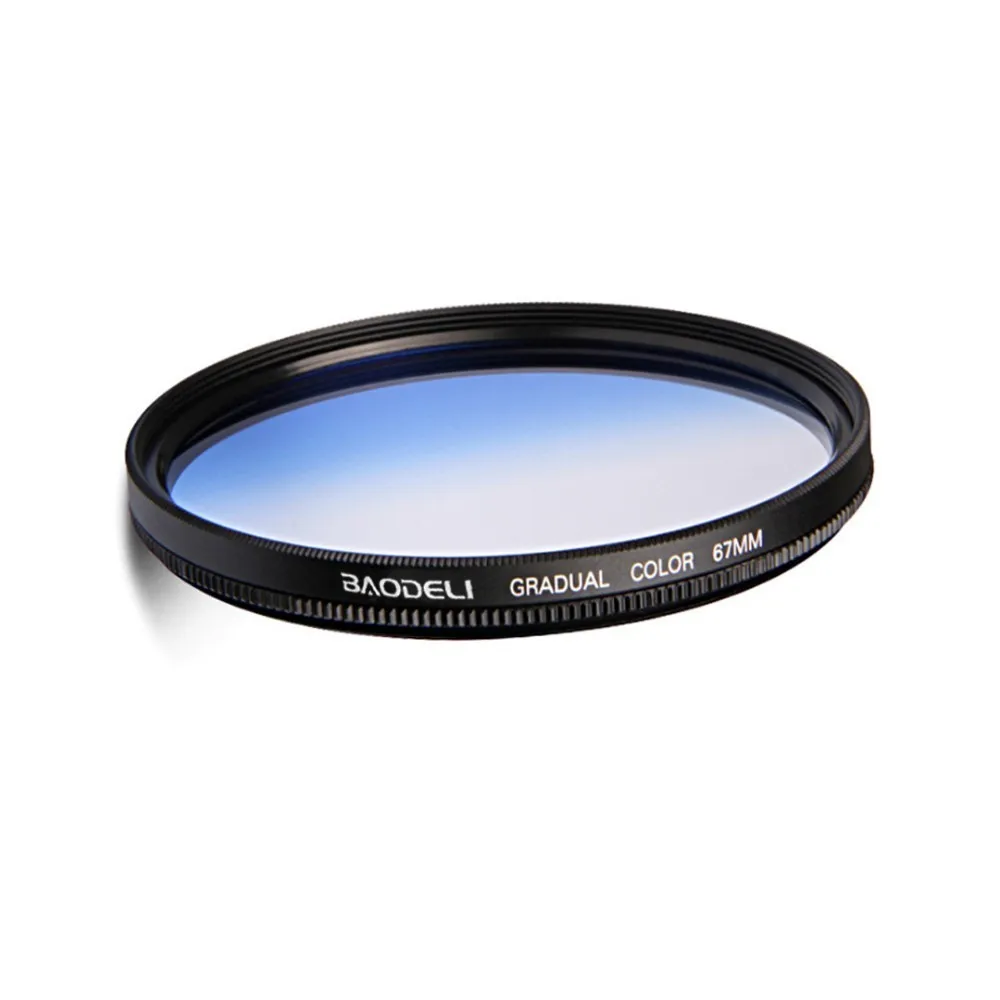 Фильтр градиентный BAODELI серый оранжевый синий красный для Canon 77d Nikon Sony A6000 49 52 55 58 62