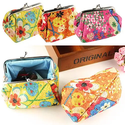 Модные новые женские модные милые вышитые чехол бумажник карты ключи портмоне BVO9