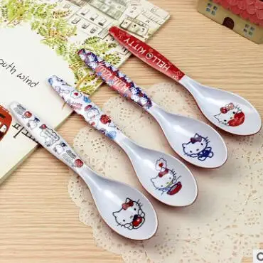 (10 шт./лот) Melody Kitchen Kids Girl Melanmine Spoon | Дом и сад