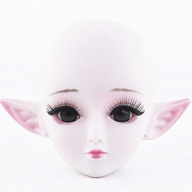 60 см 21 шарнирная кукла Bjd игрушки 3D глаза эльф лысый голова Обнаженная тело женская кукла небрежная нержавеющая подставка Куклы Игрушки для девочек