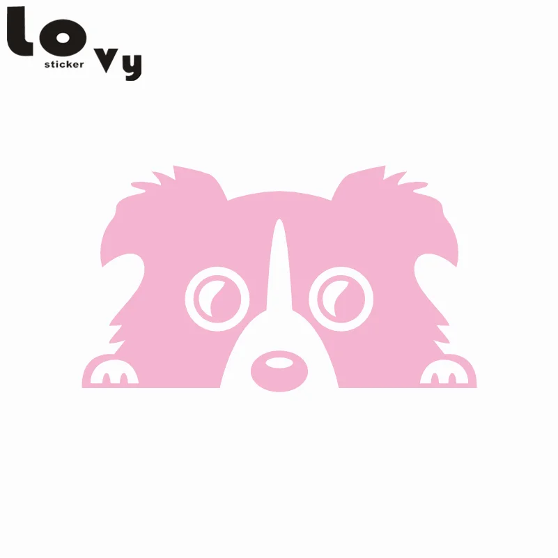 Граница колли собака автомобиль мультяшная наклейка животное виниловая