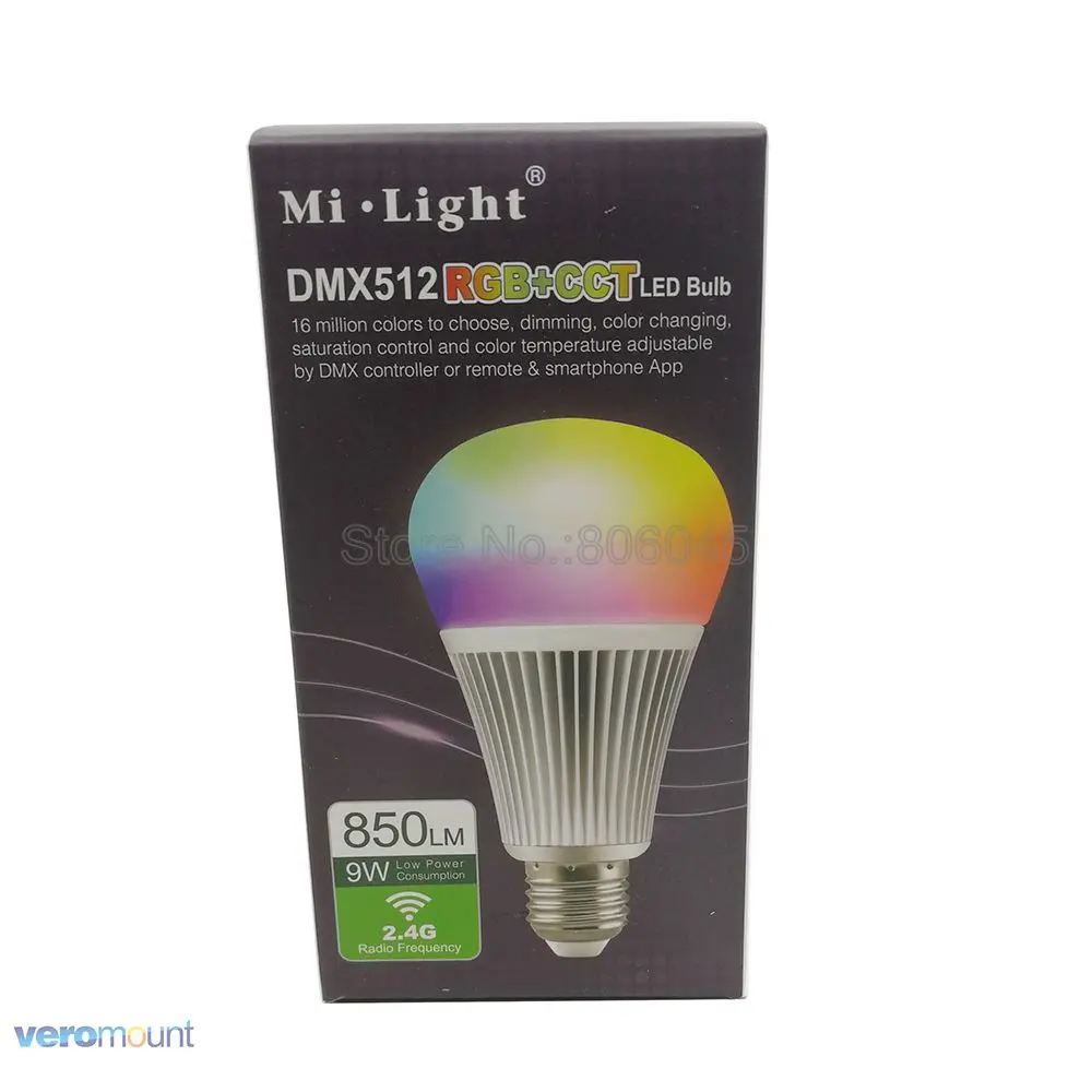 Mi светильник FUTD04 E27 9W DMX512 RGB + CCT Светодиодная лампа освещения DMX 512 светодиодный