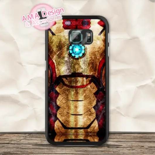 Hero Железный Человек Костюм Pattern Печати Case Для Samsung Galaxy S7 S6 Edge Plus S5 мини S4 активный S3