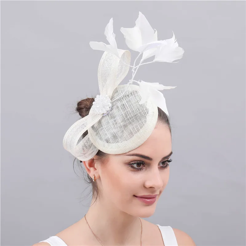 

Женская винтажная шляпка-федора, элегантный аксессуар для свадьбы, модель SYF523