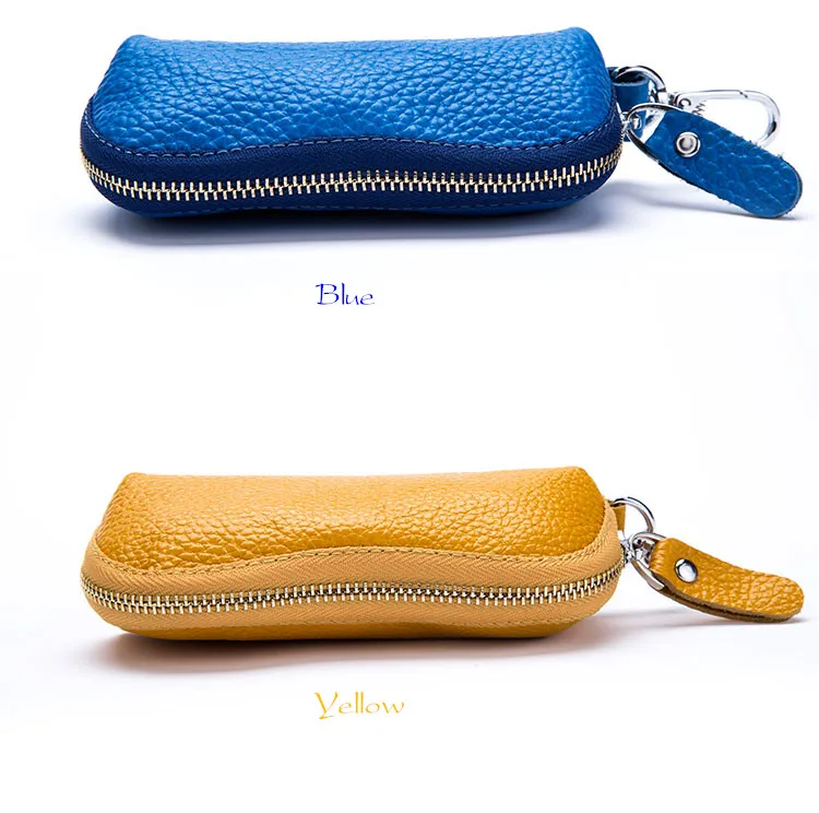 XZXBBAG, кошелек для ключей из натуральной кожи, унисекс, чехол для ключей, для мужчин, на молнии, для двери автомобиля, чехол для ключей, сумка, органайзер, Женский держатель для ключей, ключница