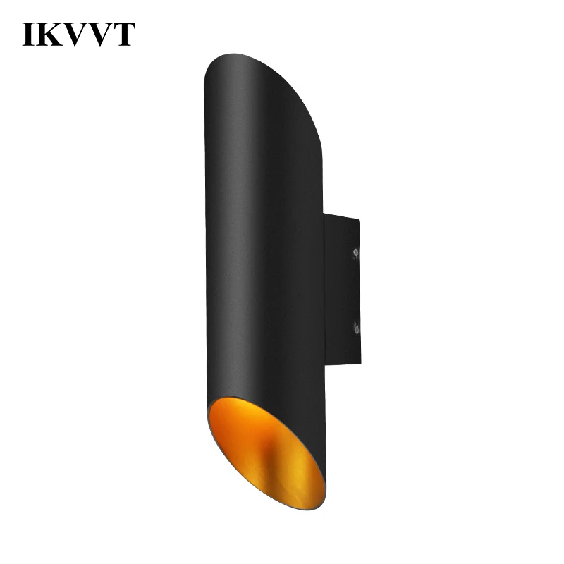 IKVVT Современные светодиодные настенные лампы E27 двухголовый Наклонный столбец