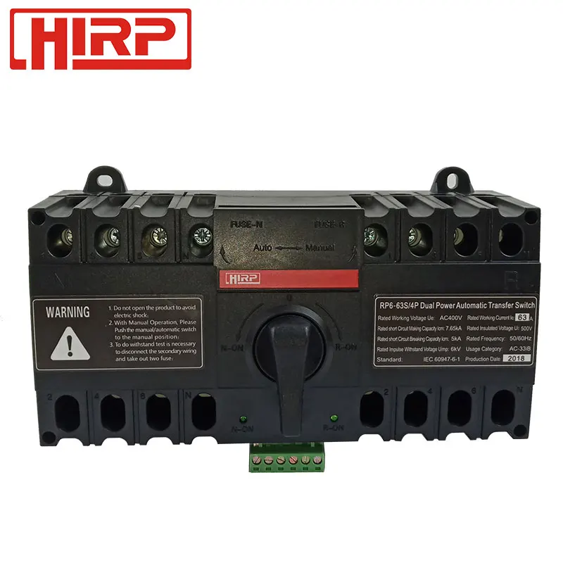 4P 63A 220V автоматический переключатель АТС для генератора
