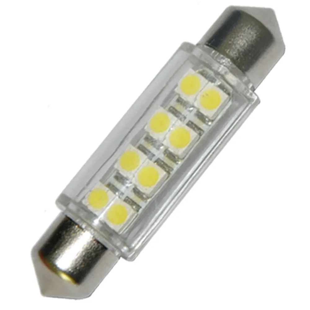 2 шт. 1 72 "42 мм 8 3528 SMD светодиодный Festoon салона автомобиля Купол лампы Белый 12VDC