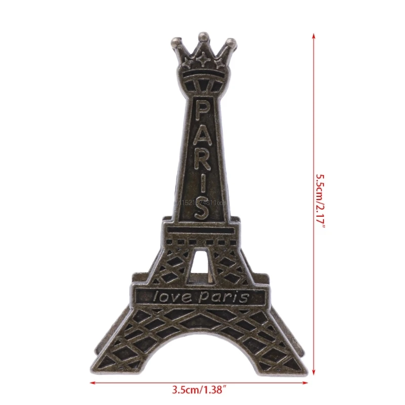 

New Vintage Eiffel Tower Paris Metal Memo Paper Clip For Message Decoration Photo