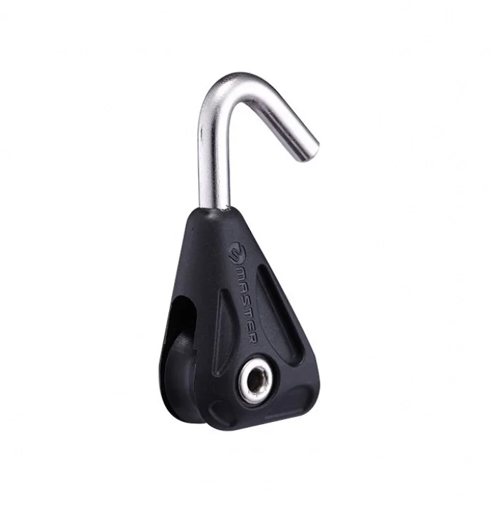 Marine Boat Yacht Sailboat Dinghy 16mm 5/8 Inch Hook Block for Blackgold Mast Small Boat Block Master OS-1601F