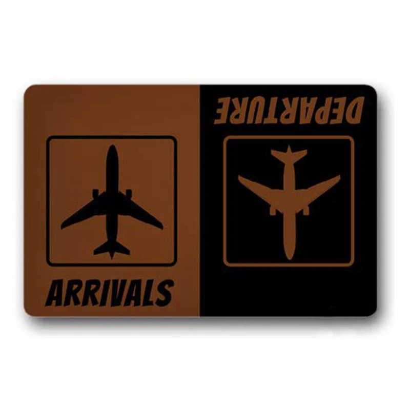 Doormat Entrance Floor Mat Arrivals Departure Funny Door Indoor Outdoor Decorative Welcome | Дом и сад