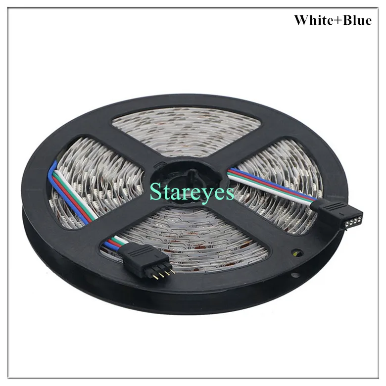 100 шт. SMD5050 DC12V 300 светодиодный 5 м RGB+ CCT W& WW светодиодные ленты двойной белый 2 в 1 цветовая температура светодиодный ленточный светильник