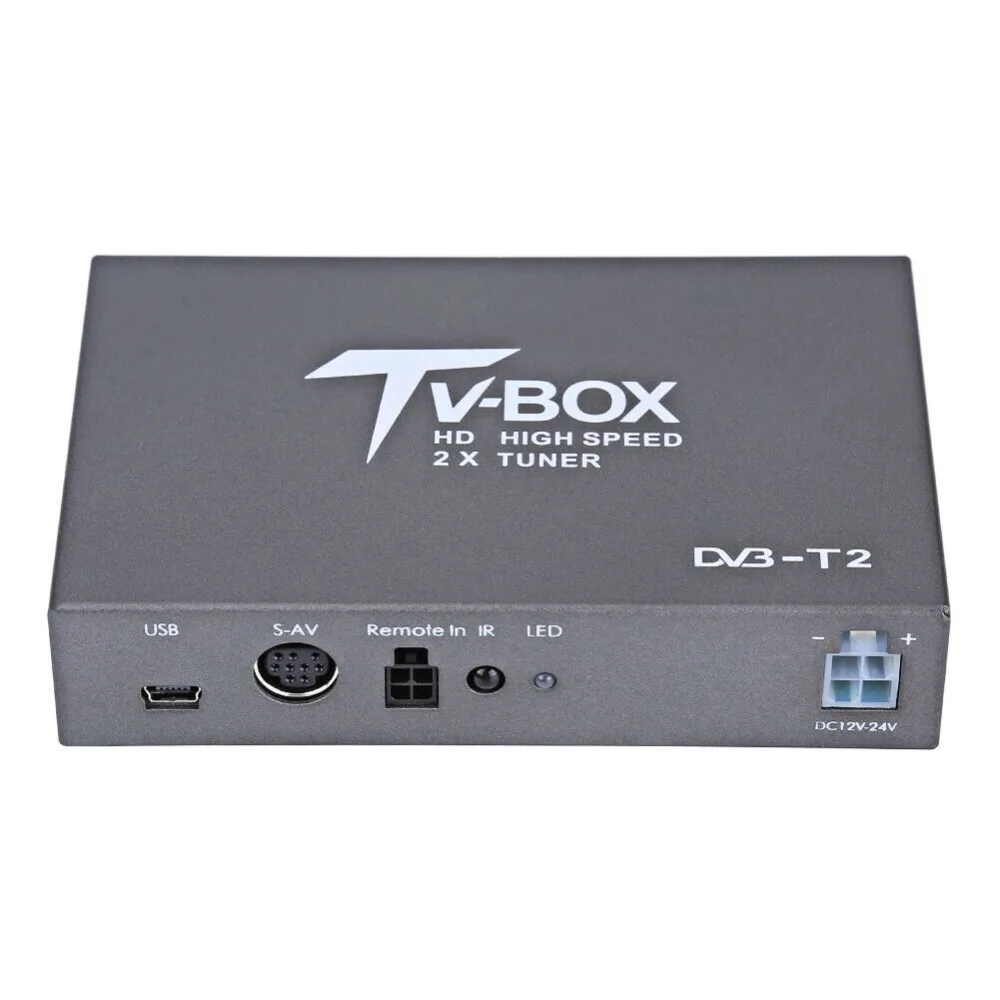 Цифровой спутниковый ресивер 1080P HD для автомобилей DVB T2 2 антенны декодер