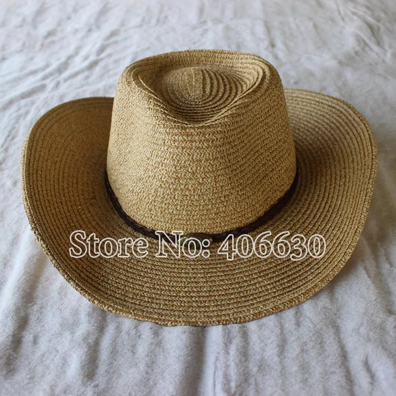 Summer Paper Braid Straw Cowboy Hats For Men Sun Women SDDS062 | Аксессуары для одежды