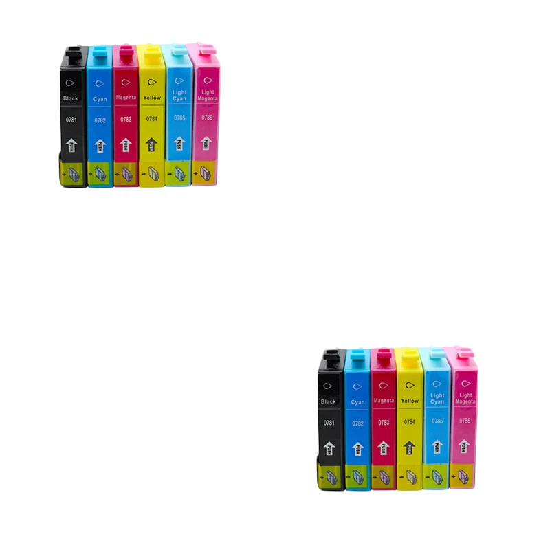 Совместимый картридж с чернилами совместим Epson Stylus Photo R260/R280/R380/RX580/RX595/RX680 printer 0781 12