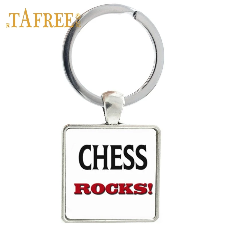 TAFREE, винтажный брелок с надписью «I Love Chess», подарок, детские игрушечные шахматы, брелок для ключей, Международный шахматный автомобиль, брелок для мужчин, брелок, ювелирное изделие CH57 - Цвет: CH61