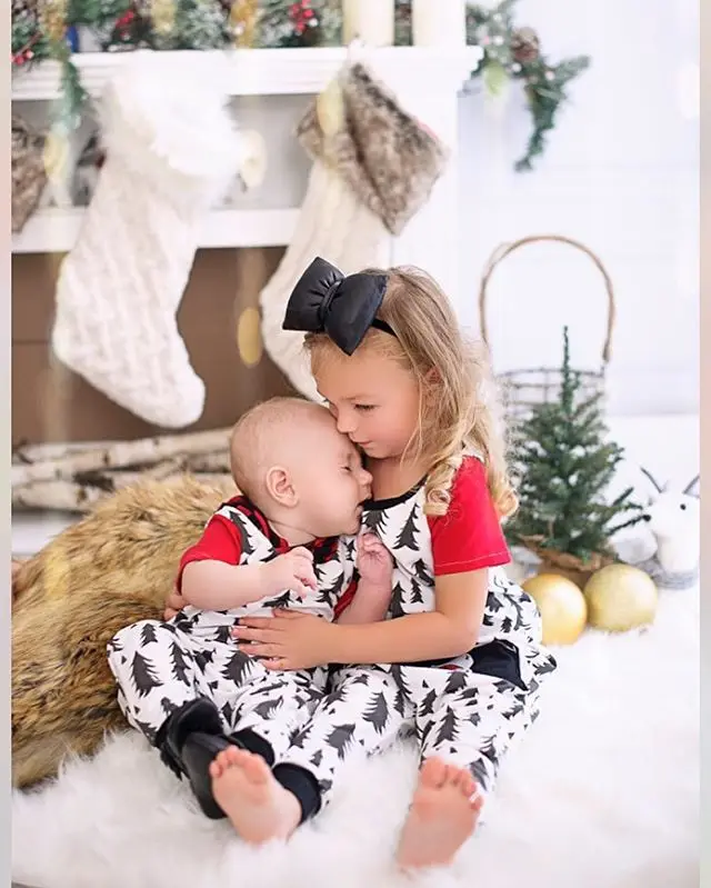 Рождественские детские комбинезоны Одежда для новорожденных комбинезон с