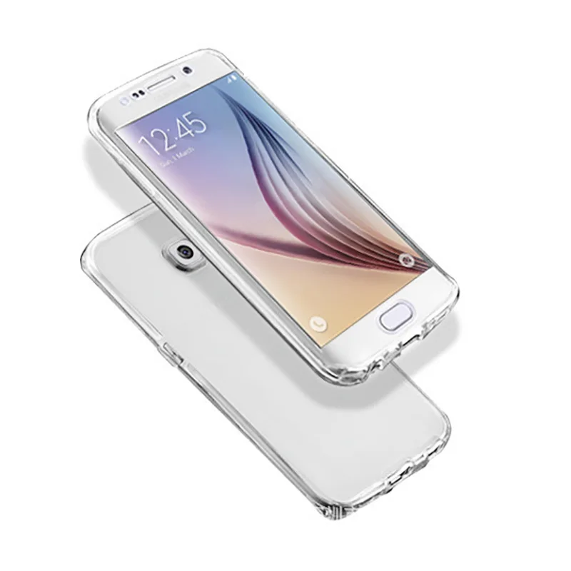 Мягкий прозрачный чехол с полным корпусом для Samsung Galaxy S8 S9 Plus защитный из ТПУ на 360