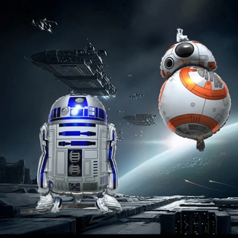 2 шт./партия Звездные войны робот Детские фольгированные шары день рождения