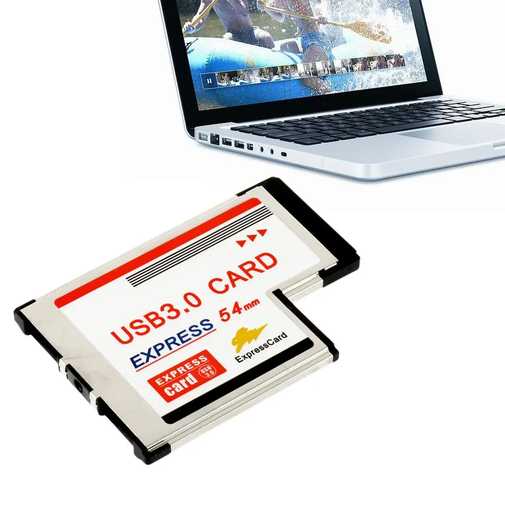 2 шт покрытые серебром Цвет 54 мм Express USB 3 0 PCMCIA Порты карта адаптер скорость