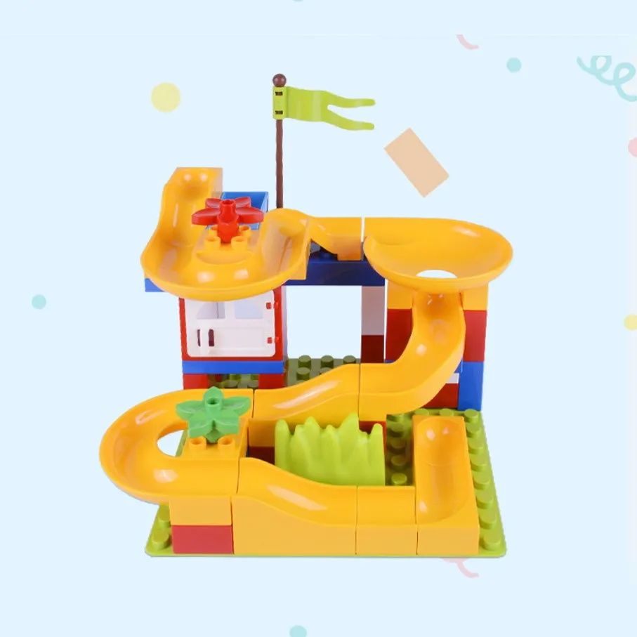 48 шт. enleten смешная серия slideway город развивающие совместимые с Legoed строительные
