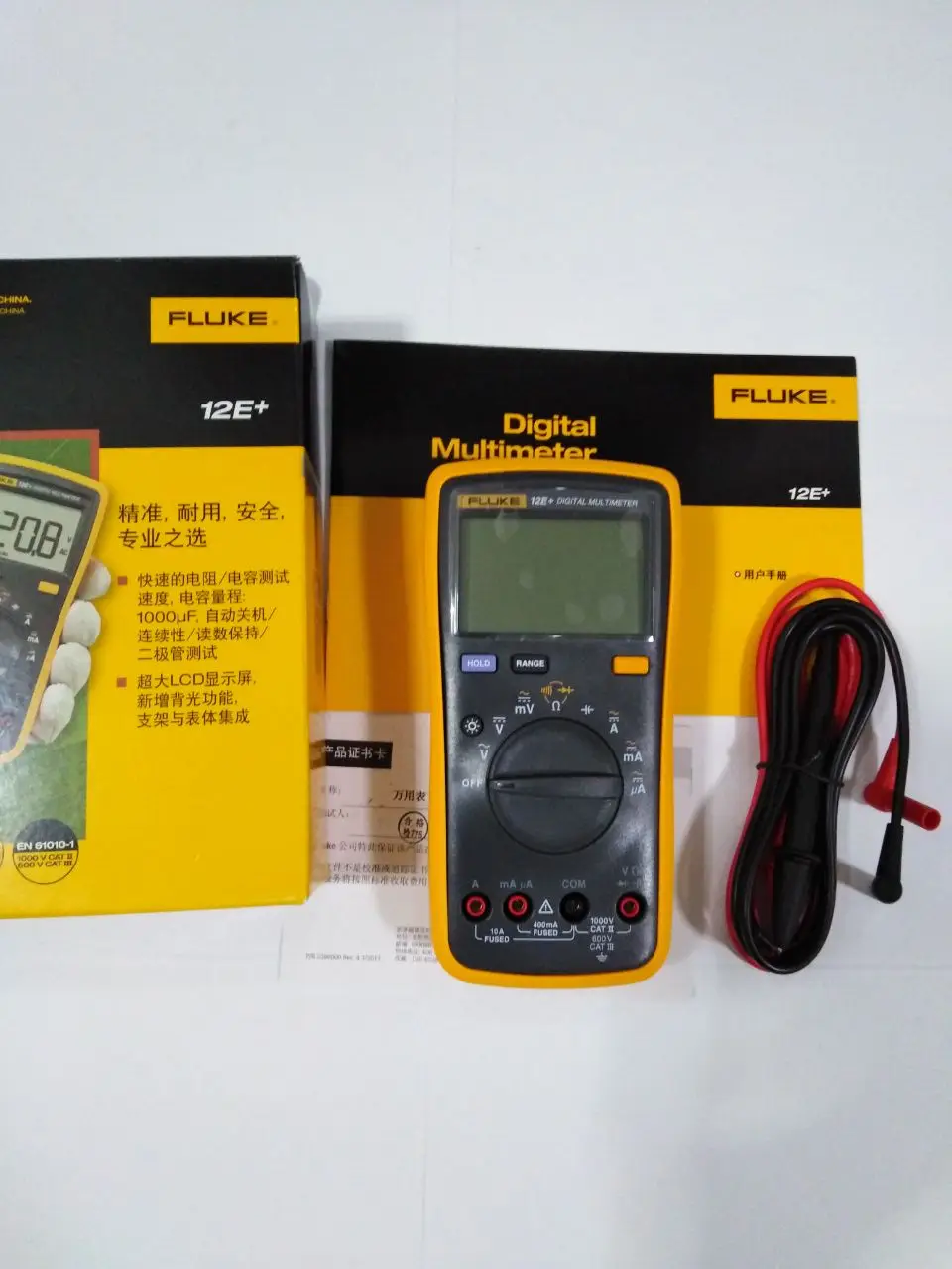 Цифровой мультиметр FLUKE 12E+ F12E+ Авто Диапазон DMM 3 года гарантии