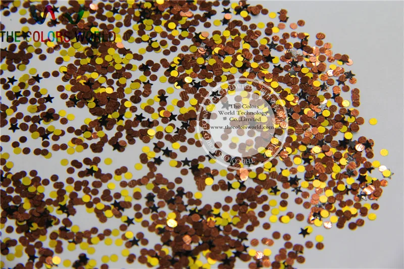 Блеск для Хэллоуина 1 смешанный растворитель стойкие блестящие цвета формы углы